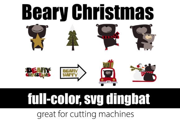 Beary Christmas: A Whimsical Color Font for Festive Branding