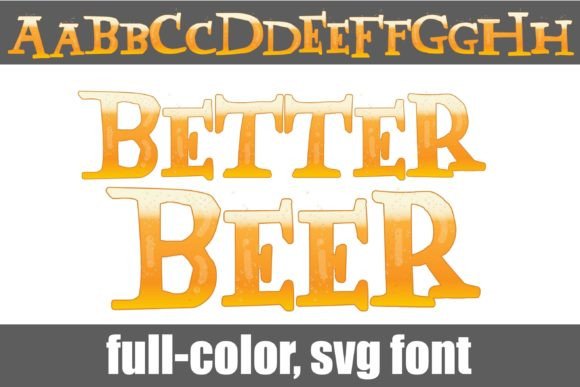 Better Beer Typeface: A Golden Color Font Review for Branding
