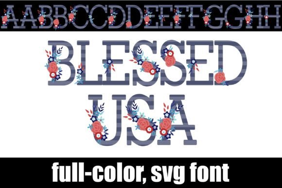 Blessed Usa Typeface: A Patriotic Display Font for Editorial Design