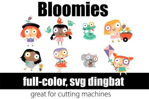 Bloomies: A Color Font for Playful Web Design