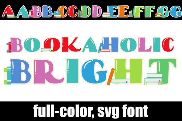 Bookaholic Bright Typeface: Elevating Editorial Design with Color