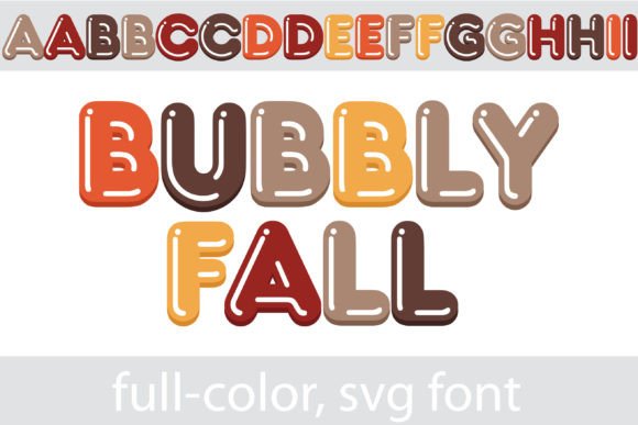 Bubbly Fall: A Playful Color Font for Engaging Web Design