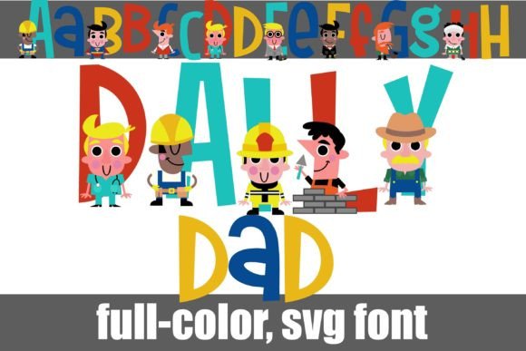 Daily Dad: A Playful Color Font for Modern Web Design