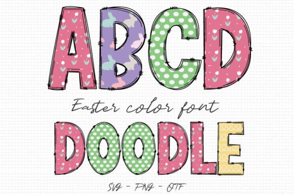 Easter Alpha: A Sweet, Chic Color Typeface for Digital Branding
