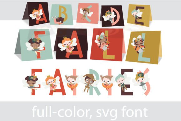 Fall Fairies Cards: A Whimsical Typeface for Seasonal Branding