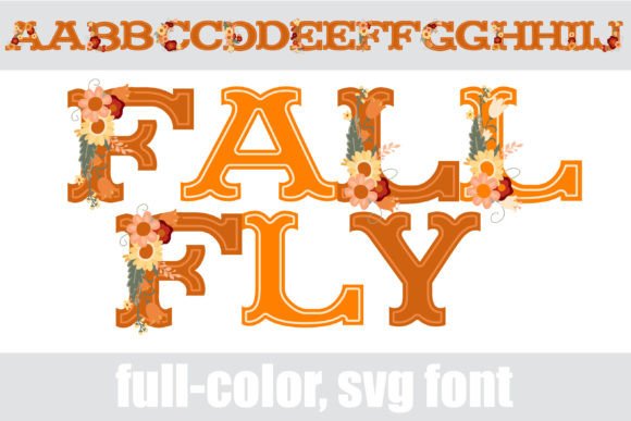 Fall Fly: A Playful Color Font for Autumn Craft Projects
