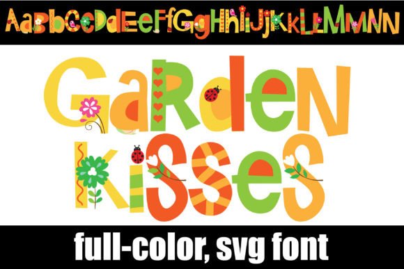 Garden Kisses: A Creative Color Font for Boutique Branding