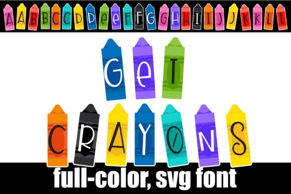 Get Crayons: A Whimsical Color Font for Playful Branding