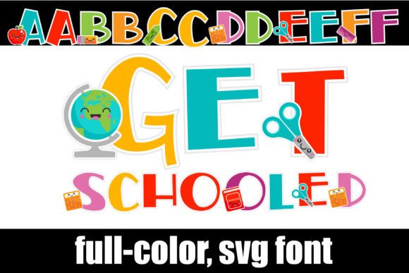 Get Schooled: A Color Font for Bold Editorial Design
