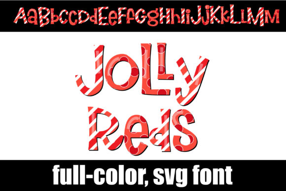 Jolly Reds: A Whimsical Color Font for Engaging Editorial Design