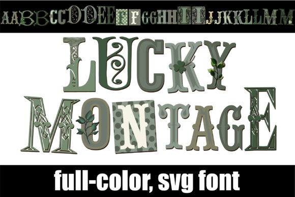 Lucky Montage: A Creative Color Font for Campaign Visuals