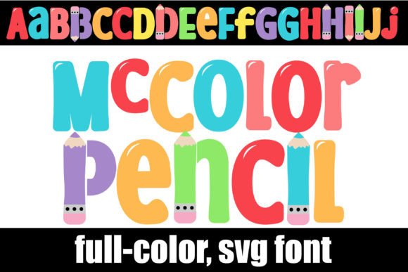 Mccolor Pencil: A Playful Color Font for Handmade Shop Branding
