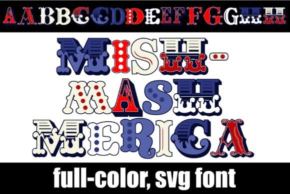 Mishmash Merica: A Bold Color Font for Patriotic Web Design