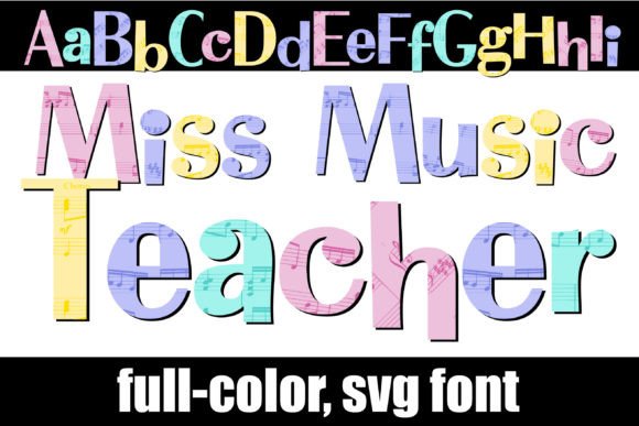 Miss Music Teacher: A Playful Typeface for Editorial Design