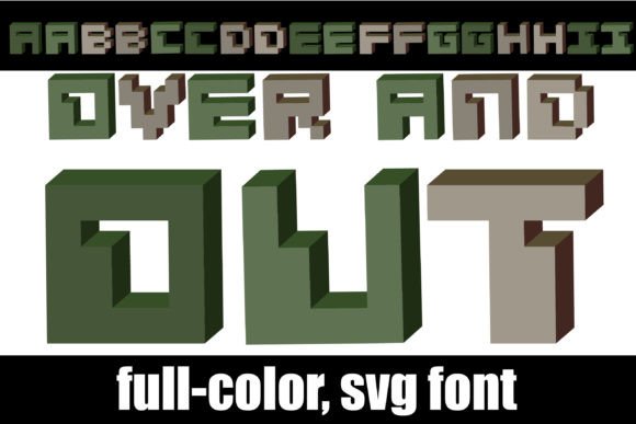 Over and Out: A Bold Color Font for High-Impact Campaigns