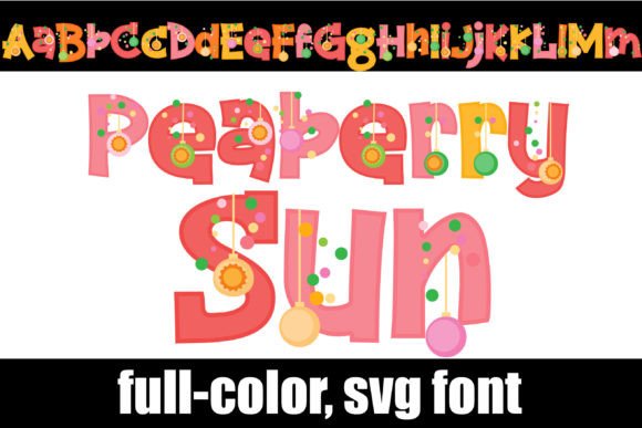 Peaberry Sun: A Color Font for Warm Editorial Design