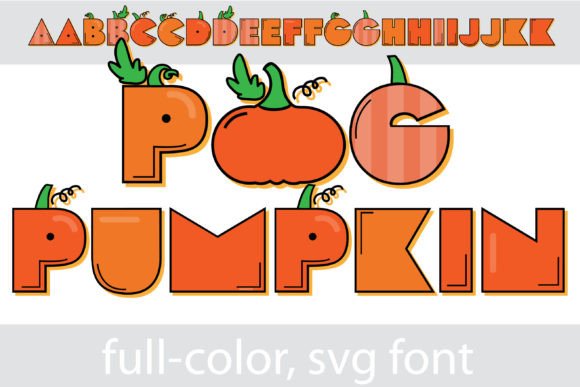 Pog Pumpkin: A Playful Color Font for Seasonal Craft Projects