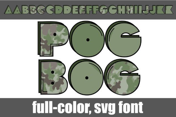 Pogbog Typeface: A Bold Color Font for Handmade Product Branding