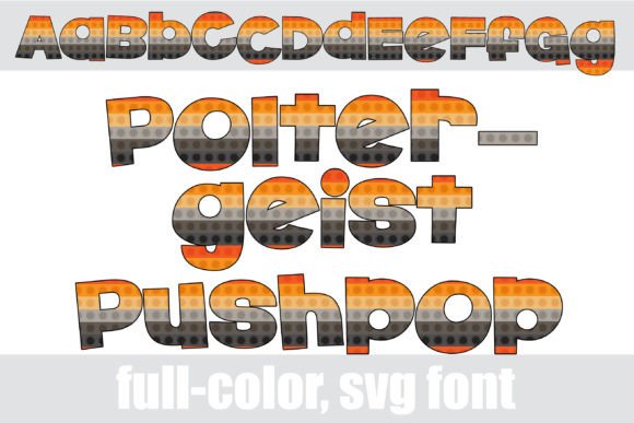 Poltergeist Pushpop: A Color Font for Playful Editorial Design