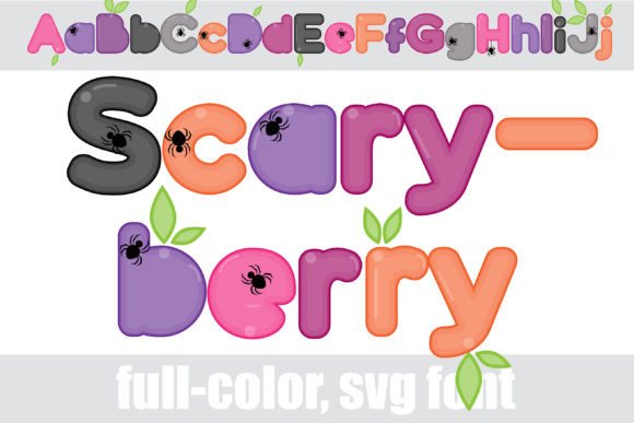 Scaryberry Typeface: A Full-Color Font Review for Seasonal Brands