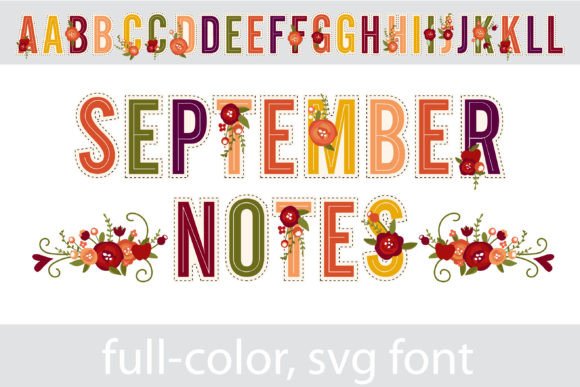 September Notes: A Creative Typeface for Warm Brand Identity Projects