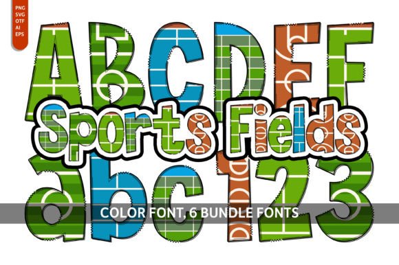 Sports Fields Bundle: The Playful Typeface for Bold Branding
