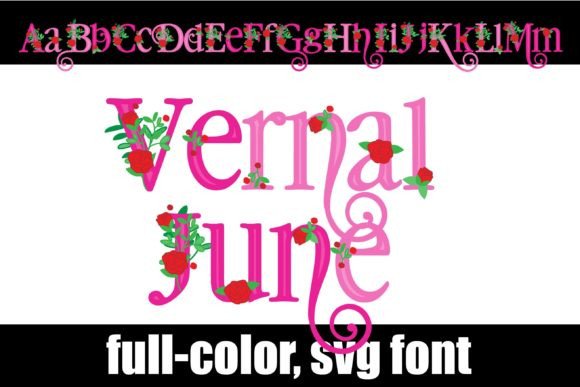 Vernal June: A Soft, Florid Display Typeface for Editorial Design