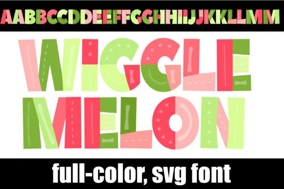 Wigglemelon: A Whimsical Color Font for Crafters and Sellers