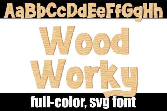 Wood Worky: A Creative Color Font for Engaging Campaign Design